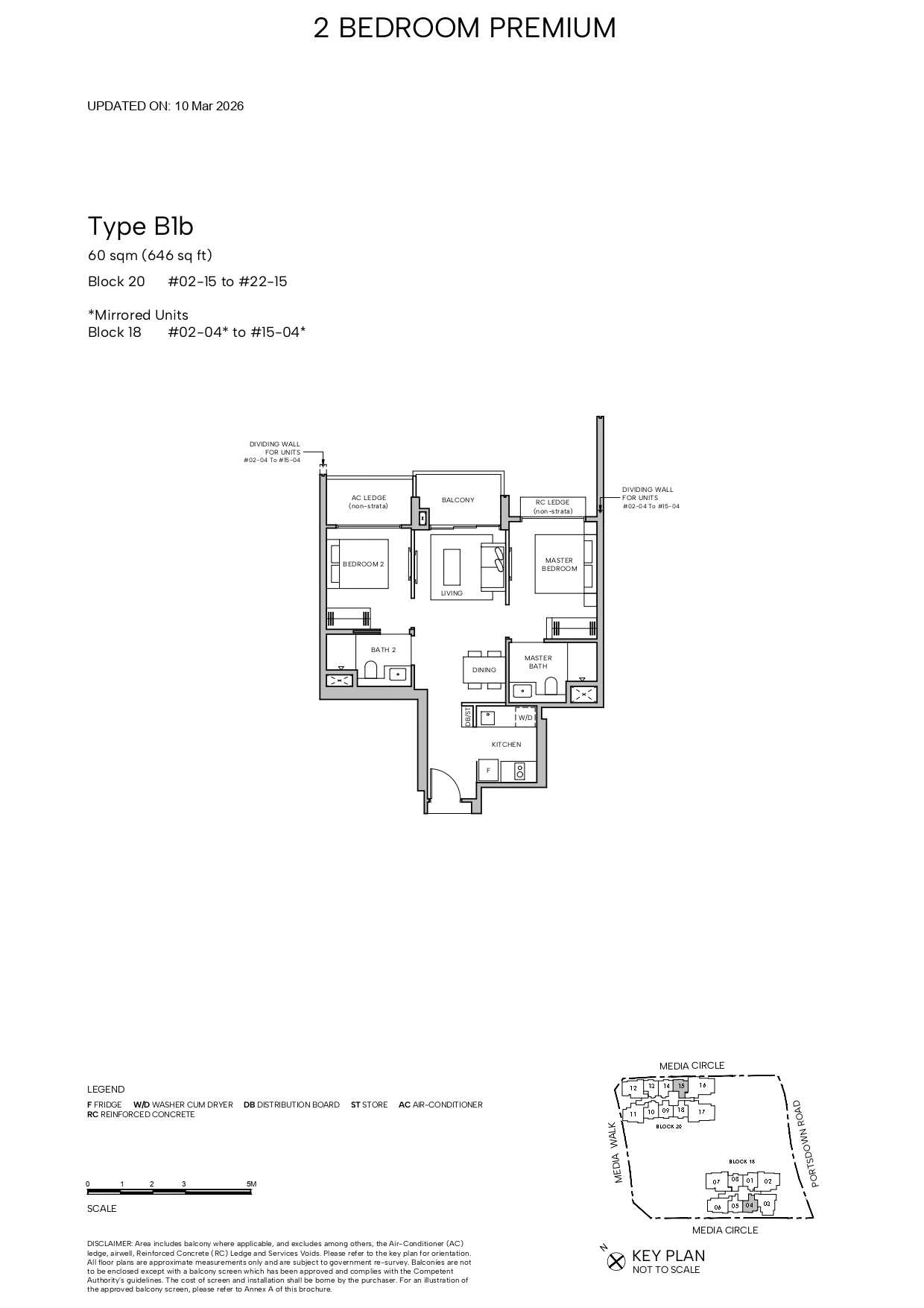 Hudson Place Residences 2 Bedroom Floor Plan 2