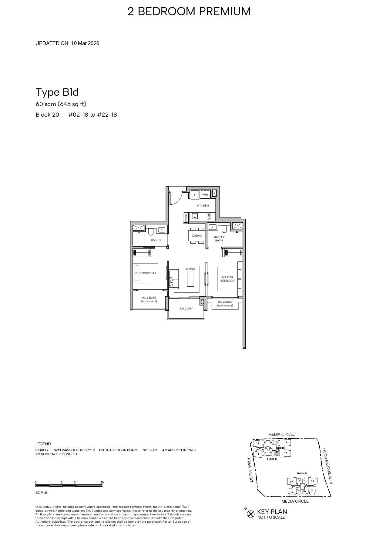 Hudson Place Residences 2 Bedroom Floor Plan 3